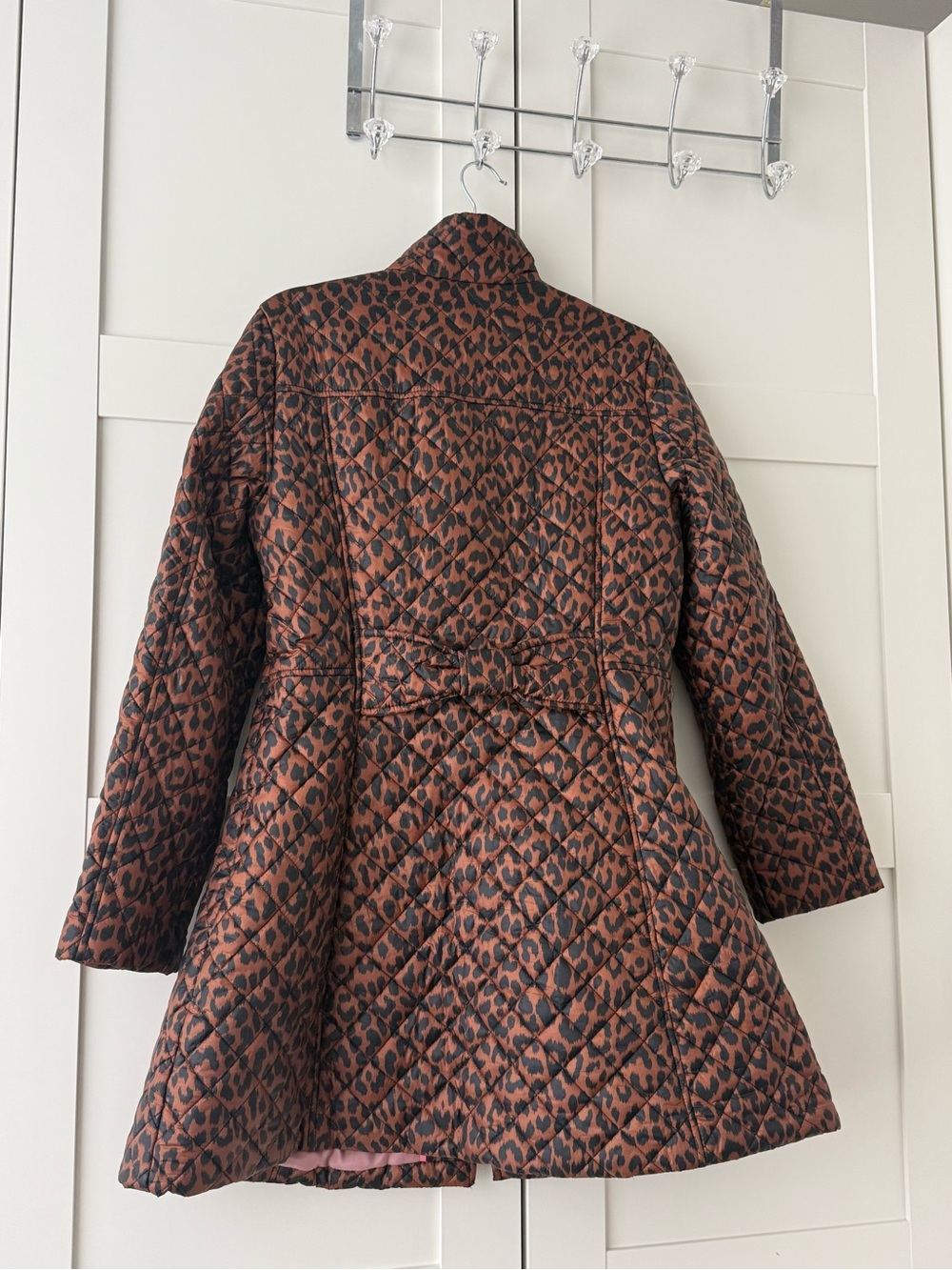 kate spade Quilted Leopard-Print Brown and Black Jacket